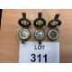 3 x Stanley London British Army Brass Prismatic Compass Nato Markings - Image 5 of 5