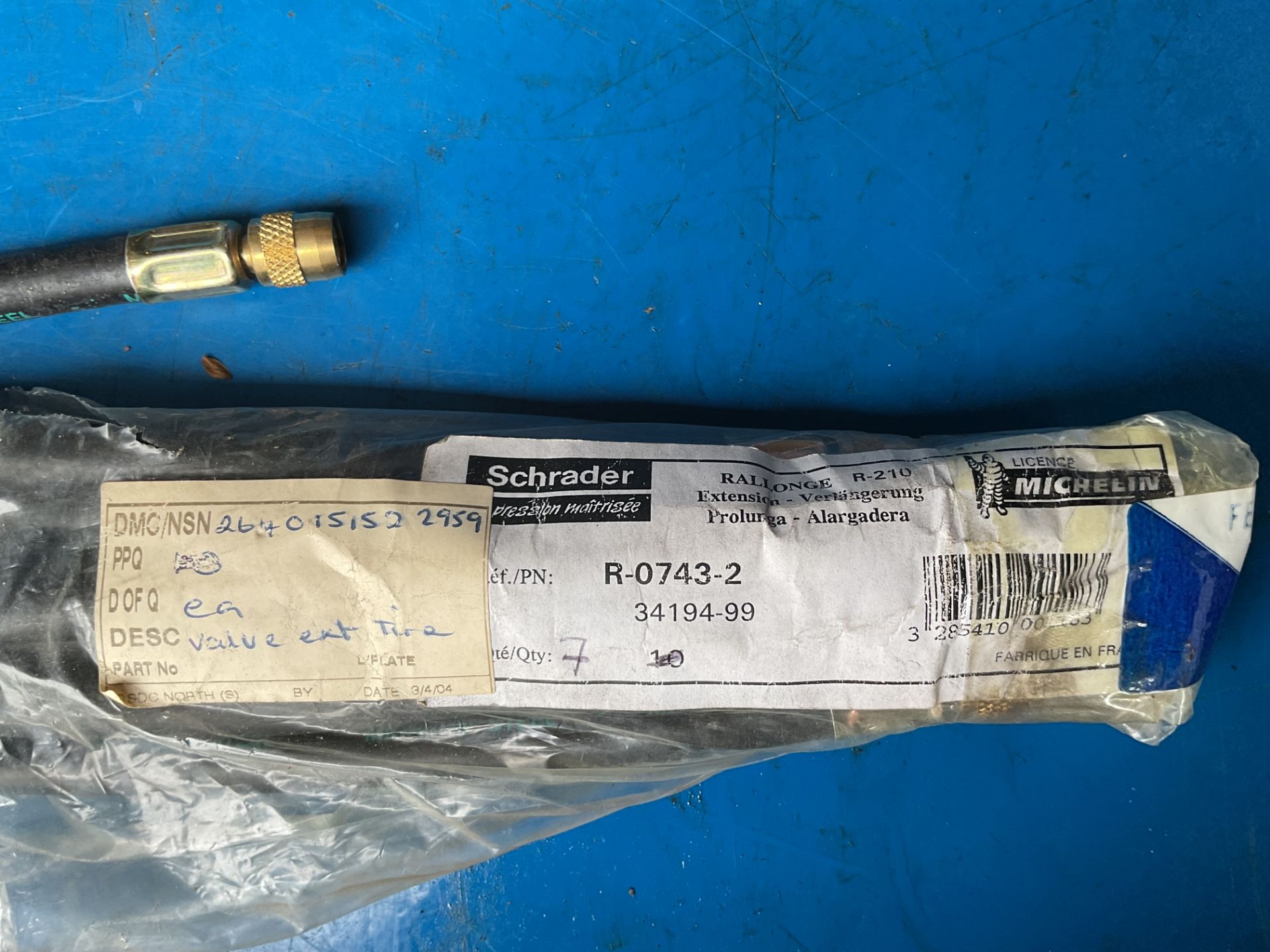 7 x New Unissued Shrader Tyre Inflator Extensions from MoD - Image 5 of 5