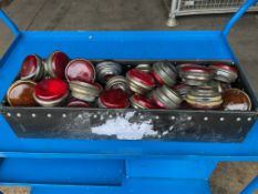 50 x Land Rover Screw on Lens Red