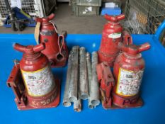 4 x Unissued Genuine Land Rover Hydraulic Jacks as shown