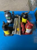 4 x Unissued Genuine Land Rover Hydraulic Jacks as shown