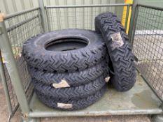 Qty 5 x Goodyear 6.50x16 Hi-Miler Xtragrip Tyres, Unused