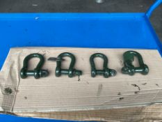 4 x Winching D Shackles