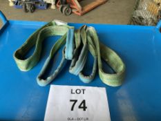 2 Land Rover 1.5m 2000KGs Winching Straps