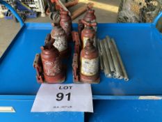 6X LAND ROVER HYDRAULIC JACKS FROM MOD