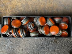 50 x Land Rover Screw on Light Lens Orange