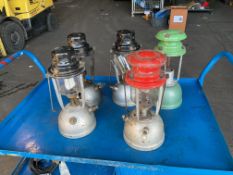 5 x Tilley / Hurricane lamps