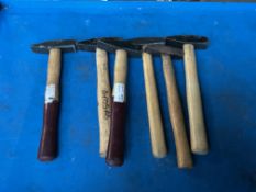 6 x New Unissued Engineers Hammers
