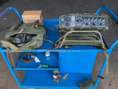 Clansman UK/RT 320 HF Transmitter Receiver c/w 2 Spare Batteries and Accessories