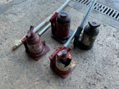 4 x Jacks include 1x 12 ton and 3 x 3 Ton Jacks
