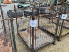 HOME OFFICE/MOD Steel Stacking Stillage W/ Removable Posts & Sides