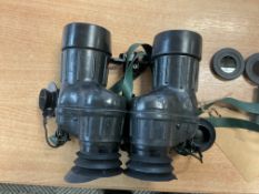 1x Pair of Avimo L12A1 7x42 Self Focusing British Army Binos c/w Filters etc, Date1980, Falkland War
