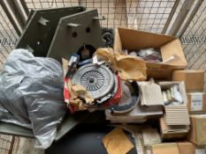 1 x Stillage Saxon / Bedford TM Spares inc Exhaust / Clutches/ Values etc