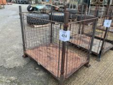 HOME OFFICE/MOD Steel Stacking Stillage W/ Removable Posts & Sides