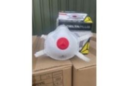 1 PALLET OF 1000 NEW UNUSED DELTA PLUS HIGH QUALITY DUST RESPIRATOR MASKS (20 Boxes)