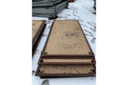 4 x HD Steel Road Plates 8Ft v 4Ft With Surface. Little used.