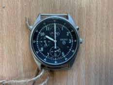 Seiko Gen 2 Pilots Chrono Date Adjust Nato Marks, RAF Tornado Force Issue, Date 1995