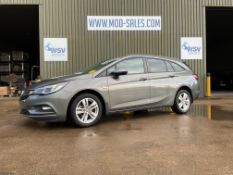 2018 Vauxhall Astra Tourer, 1.6 CDTI 16V 110 Design , 54642 miles, recently released from MOD.