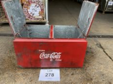 GALVANISED COCA COLA COOLER BOX 70x40x35 cms