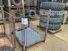 HOME OFFICE/MOD Steel Stacking Stillage W/ Removable Posts & Sides