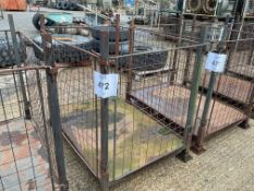 HOME OFFICE/MOD Steel Stacking Stillage W/ Removable Posts & Sides