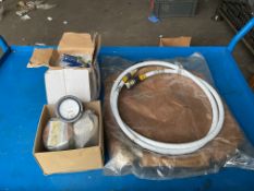 New Unissued Ammeters (3x) Battery Leads, Special Bolts