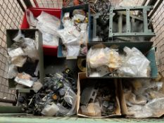 1 x Stillage of Clansman Radio Spares inc Headsets, Cables, Fuses etc