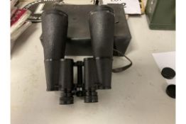 1X PAIR TTENTO 20x60 HIGH POWER BINOS C/W CASE ETC
