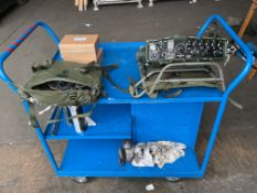 Clansman UK/RT 320 HF Transmitter Receiver c/w 2 Spare Batteries and Accessories