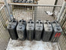 6 x 20L British Army Water Cans
