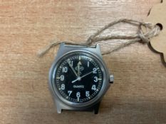 CWC W10 British Army Service Watch Water Res to 5 ATM, Nato Marks, Date 2008