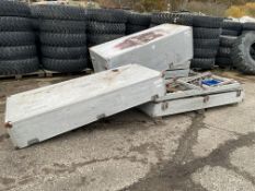2 x Large Aluminium Crates Containing Aluminium Spares Racking, Cables, etc