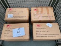 4 x Boxes of unused Disposable Protective Chemical Coveralls. Sizes Large & Medium