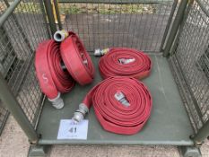 4 x 64mm Angus Duraline Hoses direct from a UK Fire & Rescue Service.