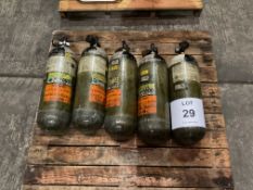 5 x Drager 300 Bar Air Cylinders Direct from U.K. Fire & rescue Service