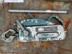 1 x Tirfor TU16 1600kg Winch from UK Fire & Rescue Services.