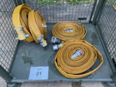 4 x 52mm Angus Duraline Hoses from Uk Fire & Rescue Service