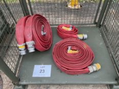 4 x 64mm Angus Duraline Hoses from Uk Fire & Rescue Service.