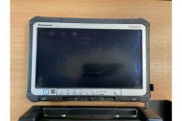 5 x PANASONIC TOUGHBOOK CF-D1 with a wall charger, Vehicle dock & DC Adapter from UK Fire and Rescue