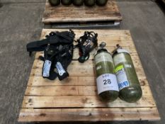 Drager PSS 7000 Self Contained Breathing Apparatus w/ 2 x Drager 300 Bar Air Cylinders