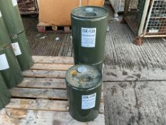 2 x 20 Litre Drum OX135 SYNTHETIC ENGINE OIL FROM MoD Reserve Stocks
