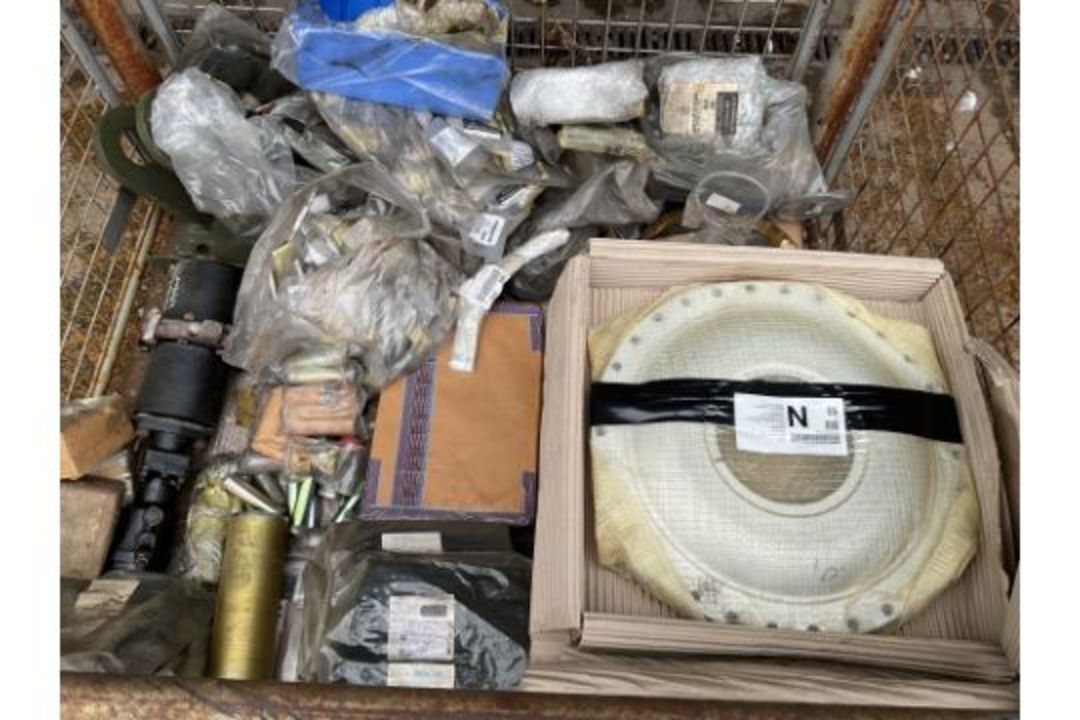 1 x Stillage New Military Vehicle Spare inc CET, GKN, Impellers,Nuts, Bolts,Brake units Hinges etc - Image 1 of 8
