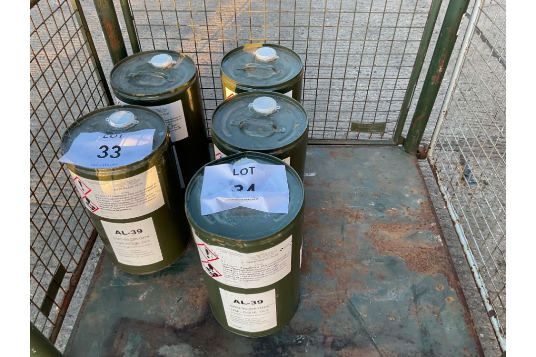 3 x 25 litre Drums of AL39 Antifreeze from MOD Reserve Stocks - Image 4 of 4
