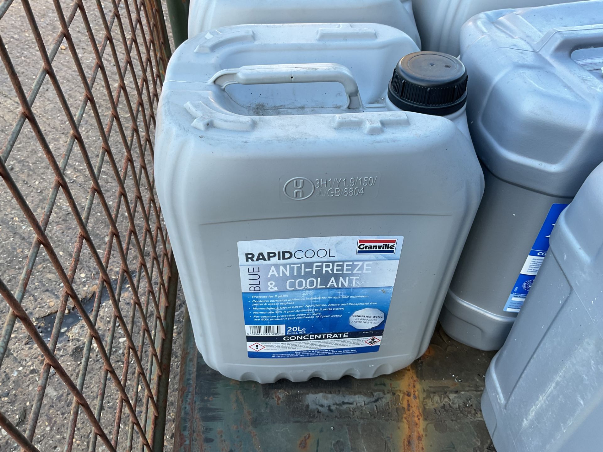 2x 20 New Litre Drum Granville Rapid Cool Blue Vehicle anti Freeze and coolant Unissued from MoD