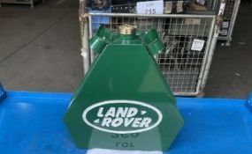 UNUSUAL LAND ROVER 1GALL FUEL/ OIL CAN WITH BRASS CAP UNUSED