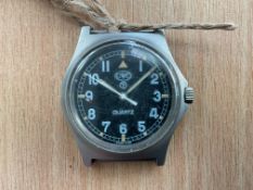 Rare CWC 0555 Royal Navy Service Watch, Nato Marks, Date 1995