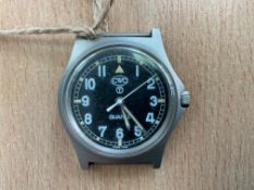 Rare CWC 0555 Royal Navy Service Watch, Nato Marks, Date 1995