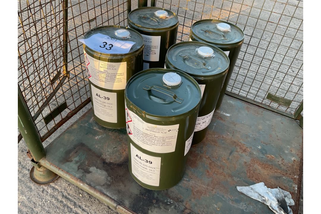3 x 25 litre Drums of AL39 Antifreeze from MOD Reserve Stocks - Image 2 of 4