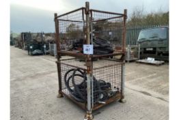 10 x Refuelling Hoses with Auto Nozzles from MoD ( 2 x Stillages), Stillage not included