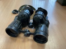 x1 Pair of Avimo British Army Falklands War Issue L12 A1 7x42 Self Focusing Binos